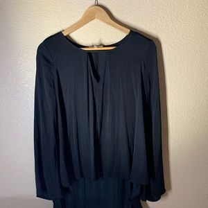 Jennifer Lopez black blouse